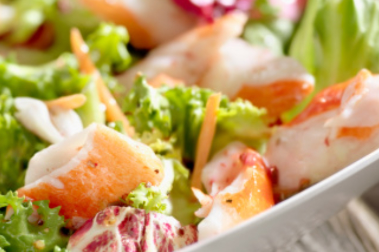 WARM LOBSTER & POTATO SALAD WITH TRUFFLE HONEY MUSTARD DRESSING